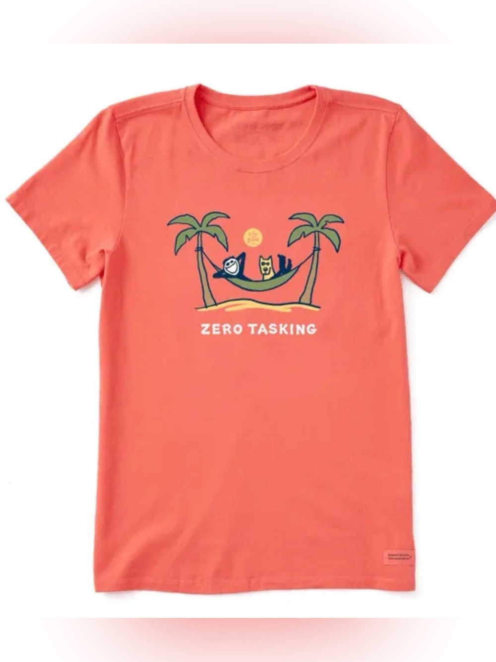 Life is Good Zero Tasking Mango Orange Crusher Tee XXL
